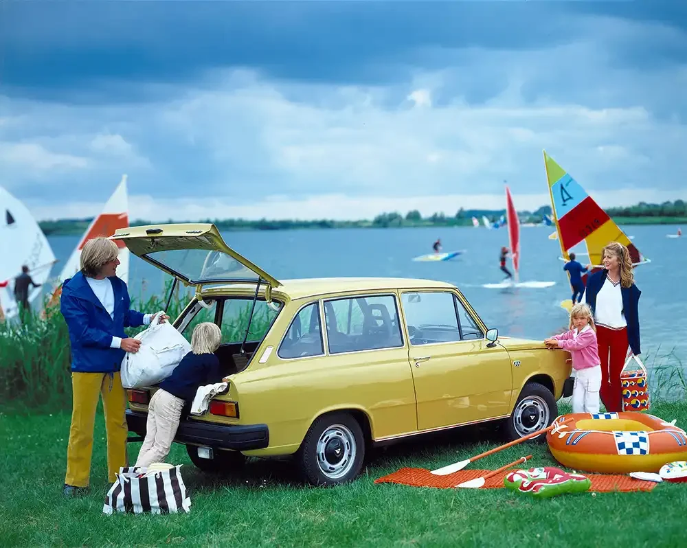 Variabilitätskünstler mit niederländischen Wurzeln – Der Volvo 66 debütierte 1975 als erster Kleinwagen der Marke. Foto: Volvo Car Group