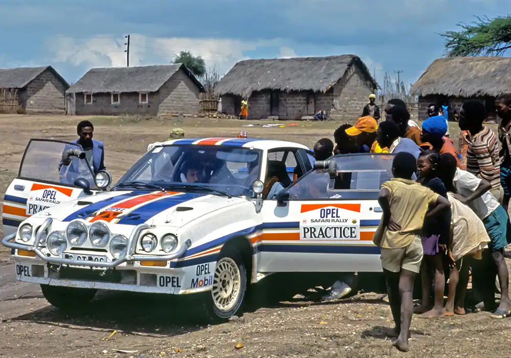 Unverwüstlich robuster Racer – Der Opel Manta bei der berühmt-berüchtigten Safari-Rallye. Foto: Opel