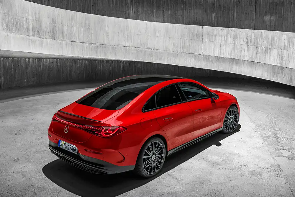 Mercedes CLA: Eine windschlüpfige Karosserie soll die Effizienz erhöhen. Foto: Mercedes-Benz