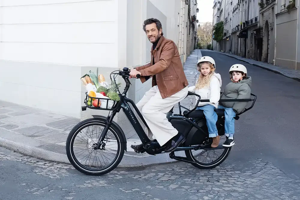 Das neue Longtail Duo von Tenways eignet sich für die Mitnahme von bis zu zwei Kindern, oder.... Foto: Tenways