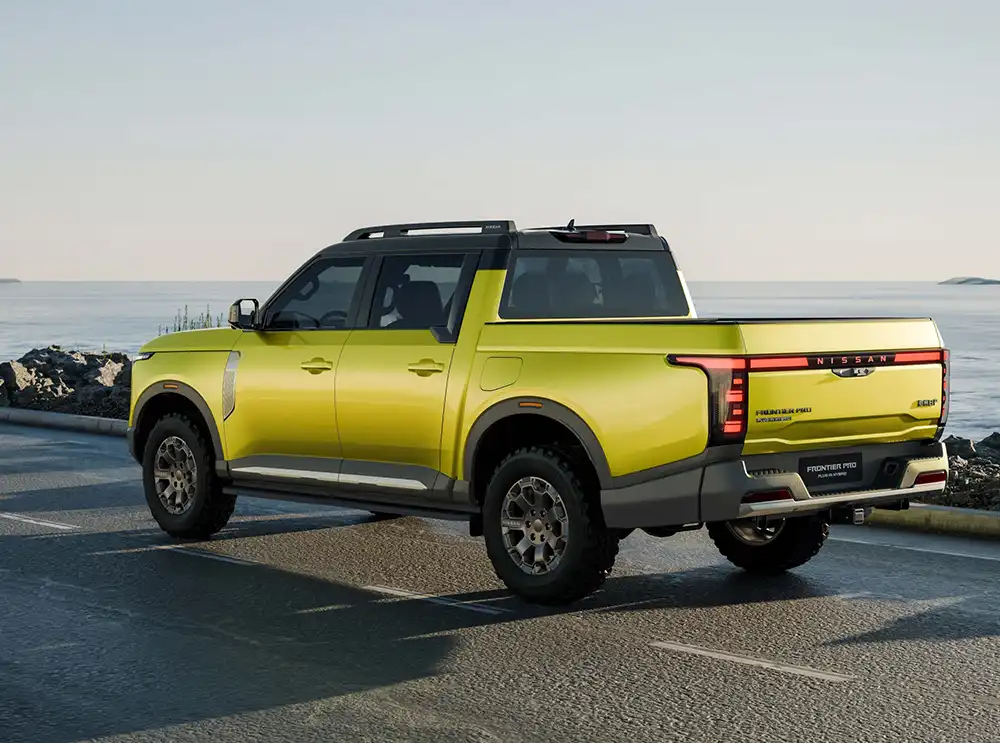 Das moderne Styling des Frontier Pro ist im Nissan-Designstudio in Shanghai entstanden. Foto: Nissan