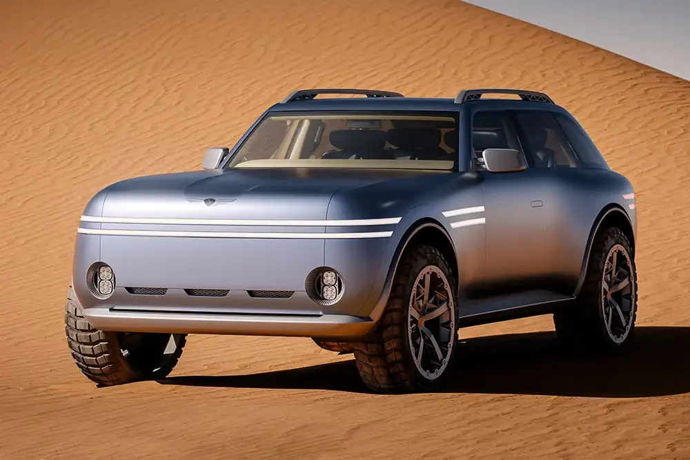 Die SUV-Studie X Gran Equator zeigt Genesis zum ersten Mal auf der New York Auto Show. Foto Genesis