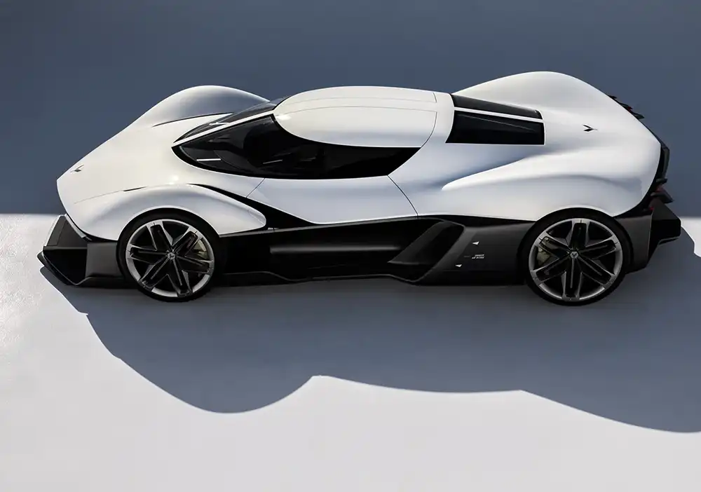 Auspuffrohre - ein Markenzeichen jeder bisherigen Corvette - sucht man bei diesem Entwurf vergeblich. Foto: General Motors