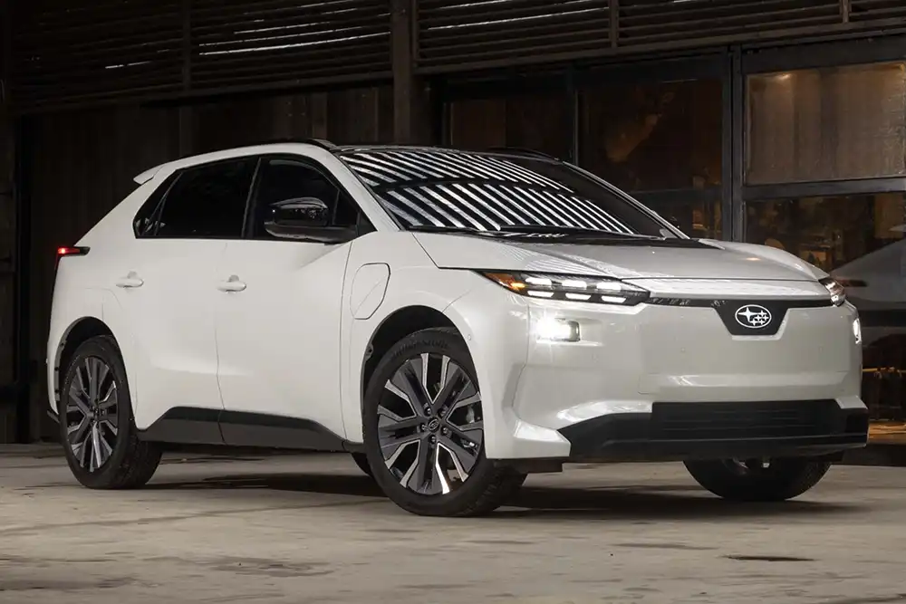 Unter anderem an neuen Leuchten und einer neuen Frontschürze ist das Modelljahr 2026 unterscheidbar. Foto Subaru