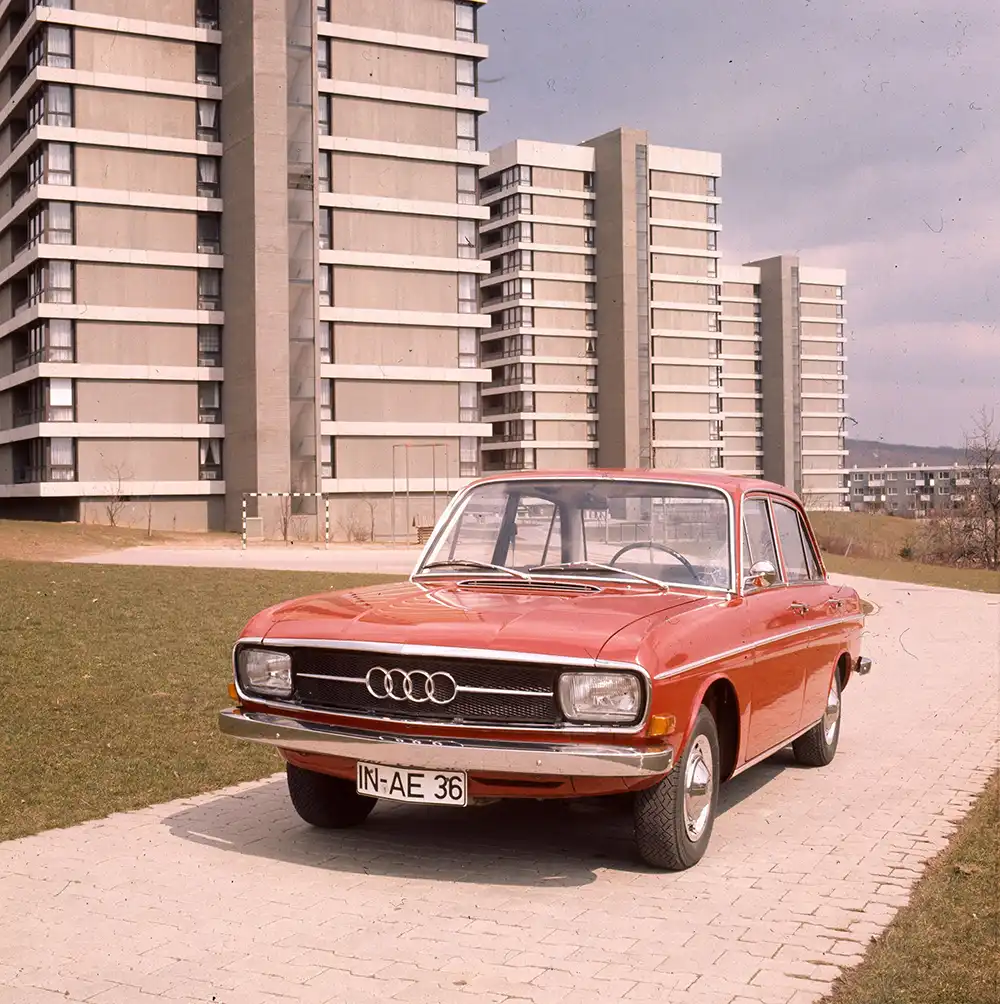 Bestseller – Der 1968 eingeführte Audi 60 entwickelte sich zum meistverkauften Typ der Baureihe F103 und war beliebt bei VW-Käfer-Aufsteigern. Foto: Unternehmensarchiv der Audi AG