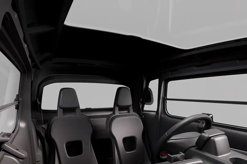 Das Panoramadach ist dem geschlossenen Citroen Ami nun Standard. Foto: Stellantis/Citroen