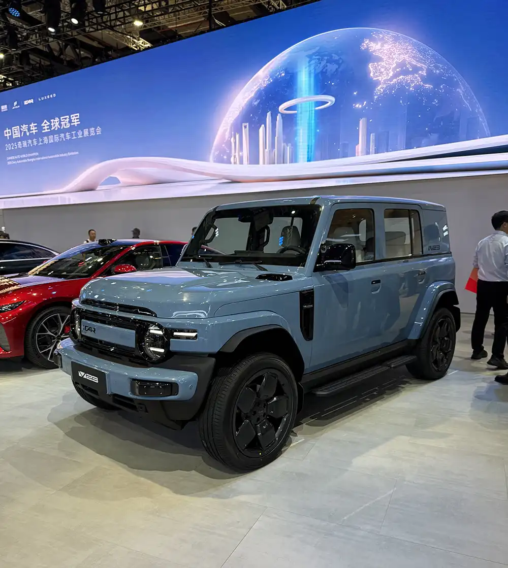 In China startet der gerade auf der Messe gezeigte iCar23 mit 211 PS und 500 Kilometern E-Reichweite für weniger als 15.000 Euro. Foto: SP-X/Benjamin Bessinger