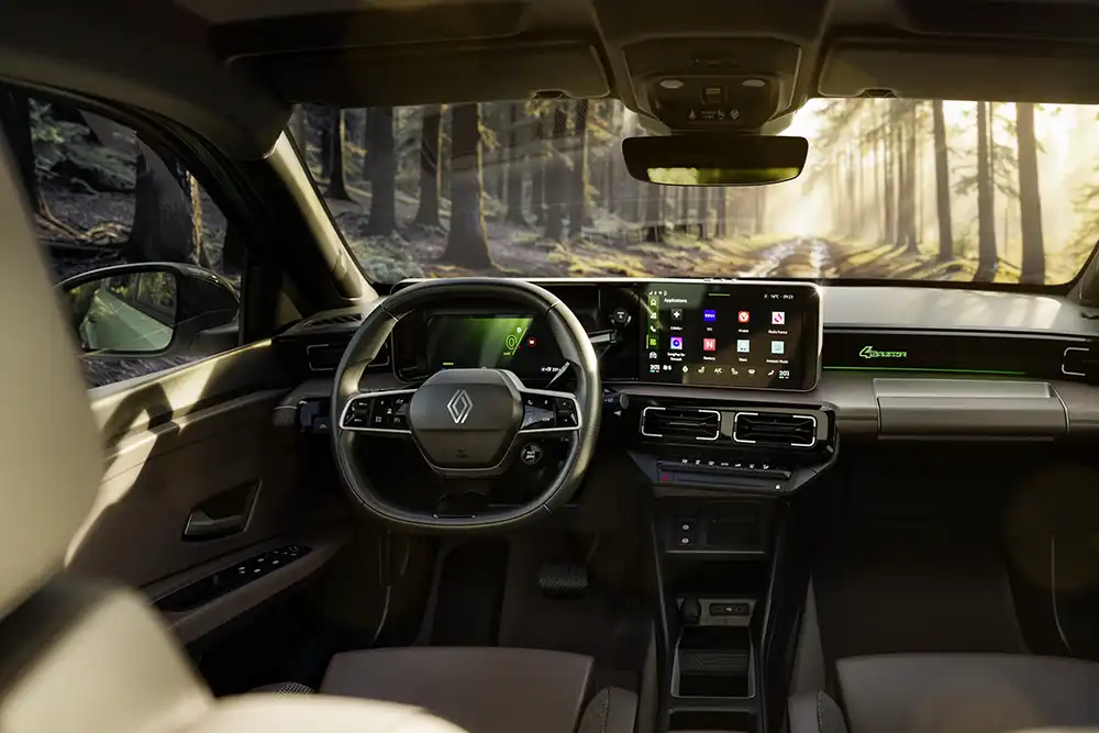 Unter anderem wurden die Sitze mit einem TEP-Stoff bezogen. Foto: Renault