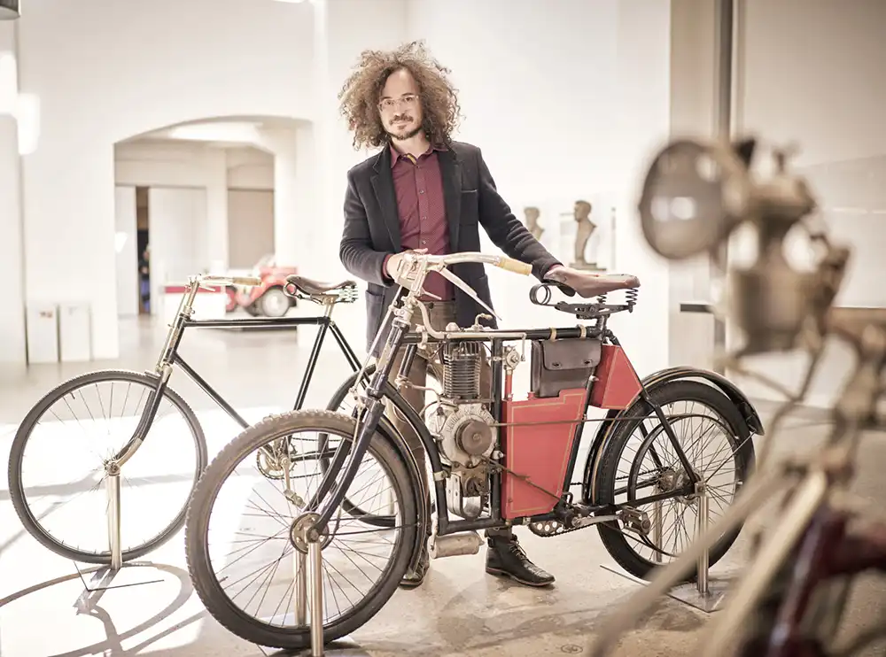 Um 1900 herum ist Laurin & Klement in den Motorradbau eingestiegen, an den Romain Bucaille mit der Slavia B erinnern will. Foto: Skoda