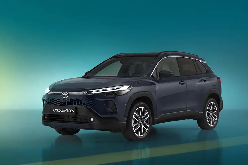 Beim Corolla Cross hat Toyota zum Modelljahr 2026 außerdem die Lichtgrafik überarbeitet. Foto: Toyota