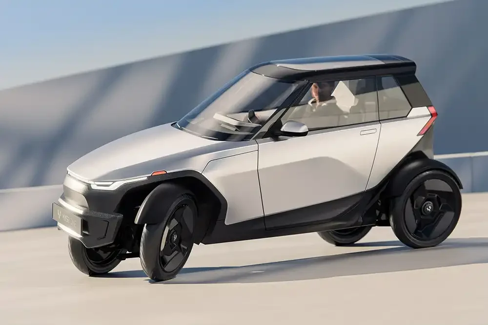 Der Elektro-Kleinstwagen One verspricht ein besonderes Kurvenerlebnis. Foto: YKS1