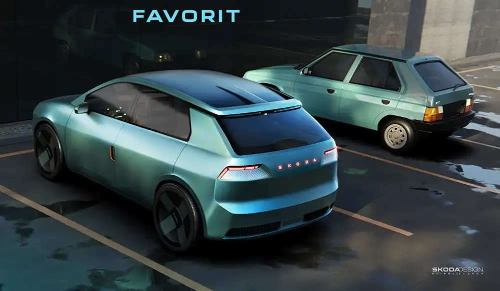 Der neue Favorit zitiert zwar den alten Favorit, ohne jedoch dies als Retrodesign zu verkaufe. Foto: Skoda