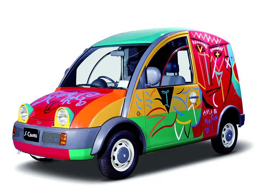 Mit Kawaii-Faktor – bunt und mit kindlichem Gesichtsausdruck wie der Nissan S-Cargo, so lieben Japaner ihre Autos. Foto: Nissan