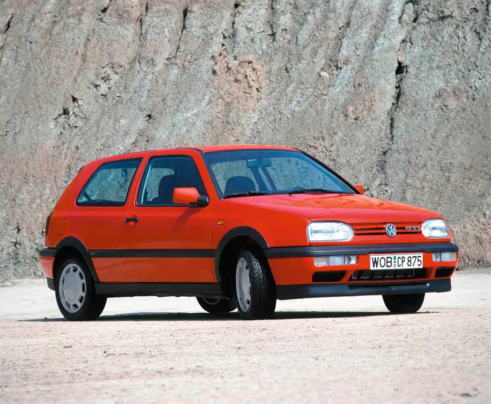 Dezenter Auftritt, aber erstmals auch mit Diesel-Power – Der VW Golf GTI dritter Generation startete 1991. Foto: Volkswagen