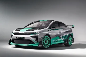 Skoda hat den Enyaq Coupé RS zum Rennwagen umgebaut. Foto: Skoda