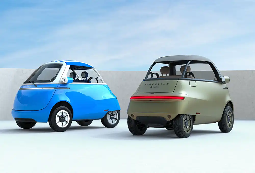 Microlino Spiaggina Side to Side. Foto: Microlino