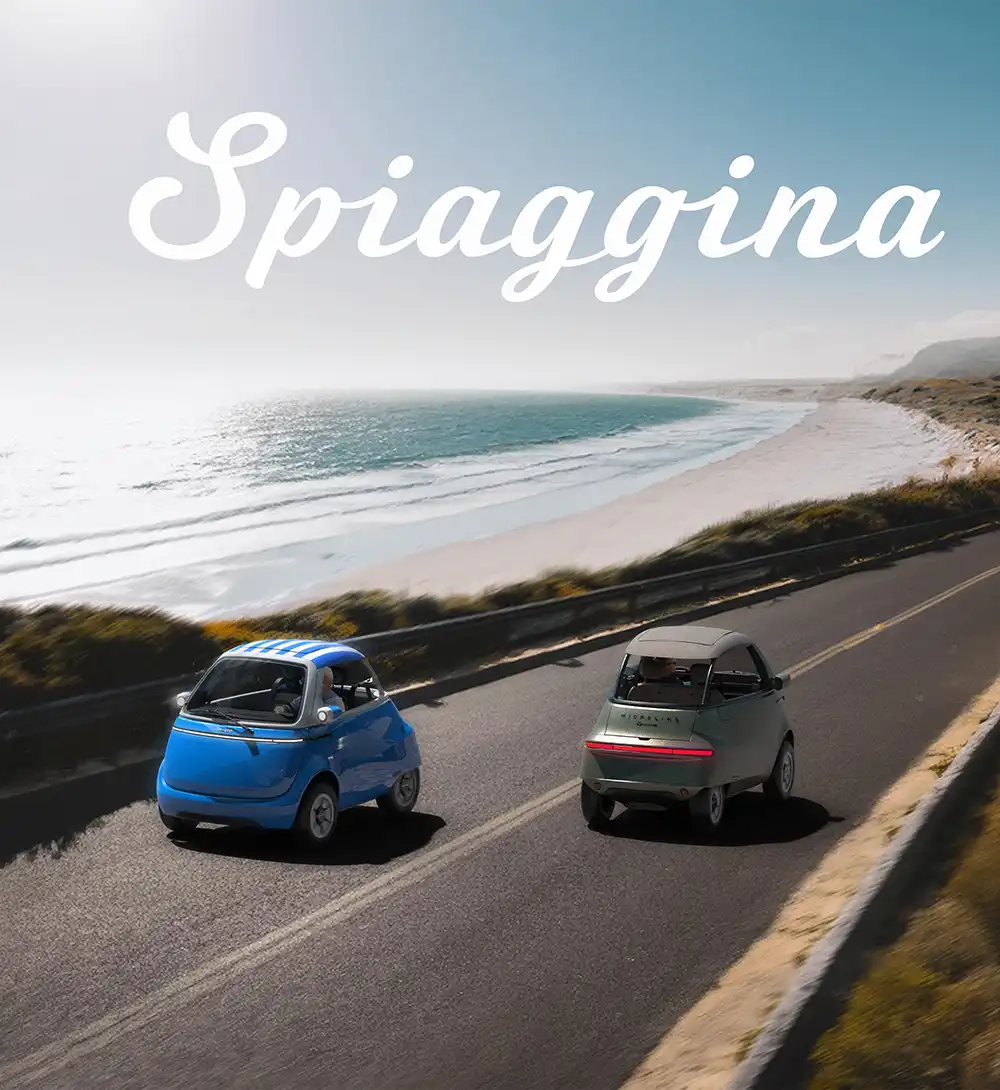 Microlino Spiaggina in Motion. Foto: Microlino