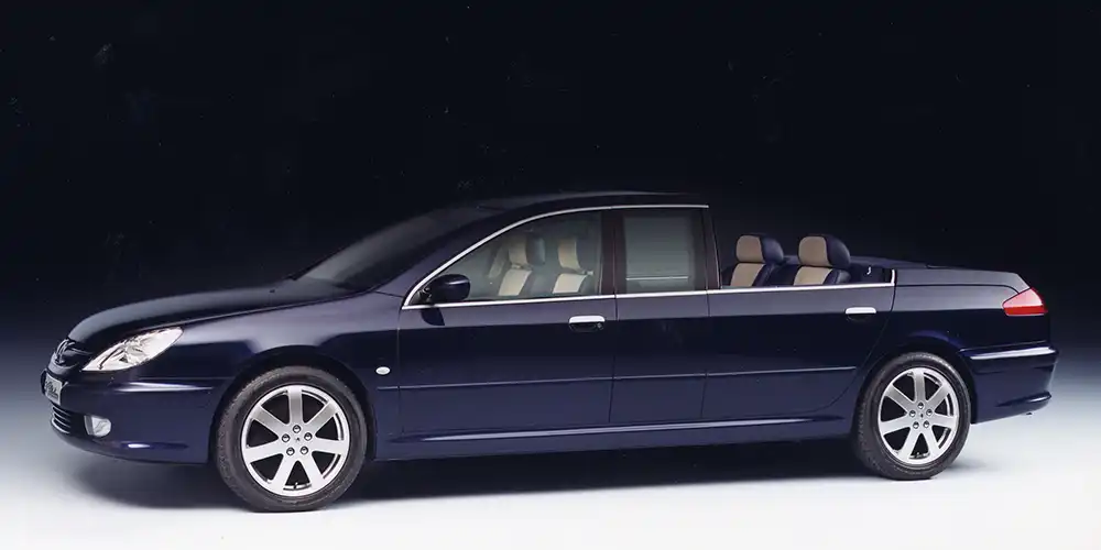 Repräsentant der Grande Nation – Der extralange Peugeot 607 Paladine für den Präsidenten und Staatsgäste. Foto: Peugeot