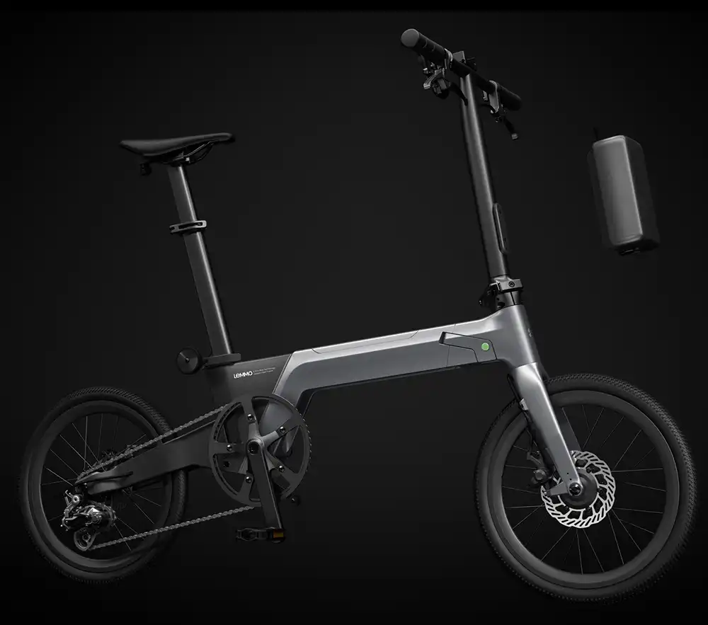 Das auf einem Carbonrahmen basierende Zero steht auf 20 Zoll großen Speichenrädern. Foto: Lemmo