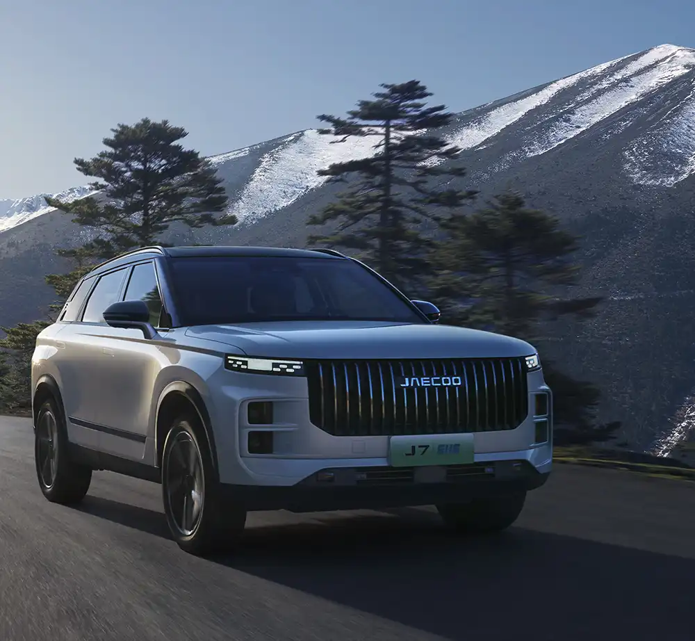 Als zweite Chery-Marke wird Jaecoo in Deutschland zunächst mit dem 7 mit PHEV-Antrieb starten. Foto: Chery