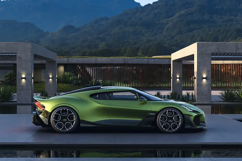 Der neue Brouillard ist ein zweitüriges Coupe mit 1.600 PS. Foto: Bugatti