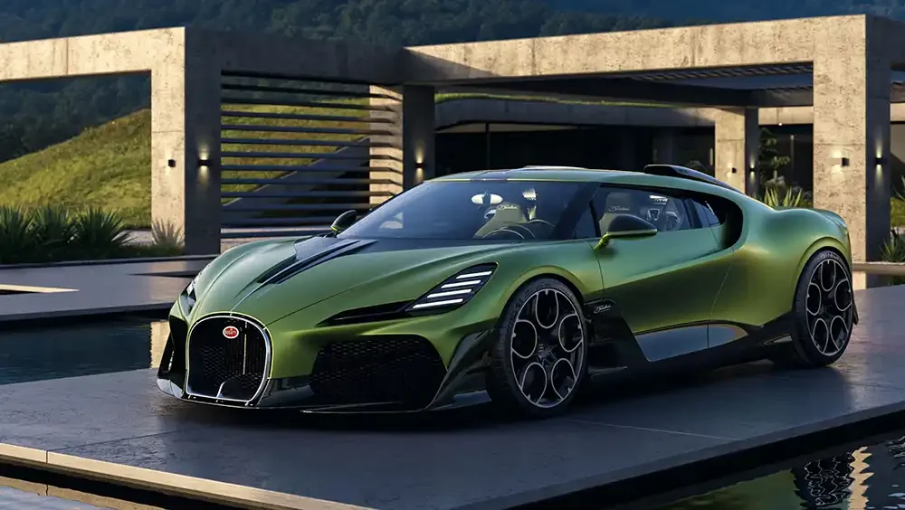 Einzigartig: Diesen Bugatti hat Bugatti als aboslutes Einzelstück angefertigt. Foto: Bugatti