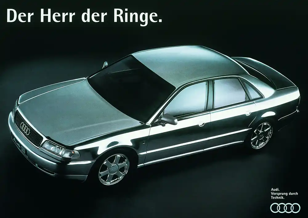 Sensation auf der IAA 1993 – Der Audi ASF mit Aluminiumkarosserie wies den Weg zum ersten Audi A8. Foto: Audi