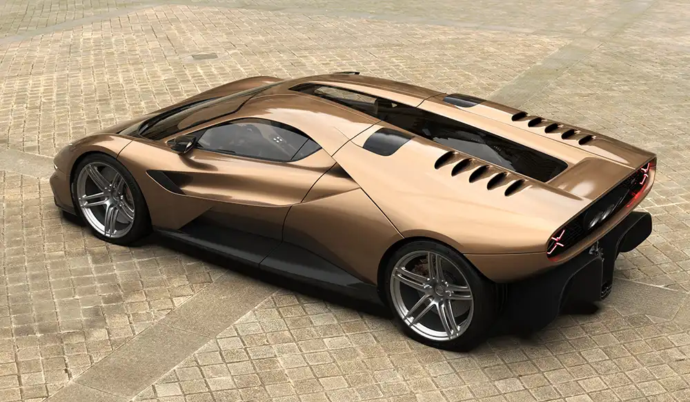 Der GP1 zitiert Sportwagen vergangener Dekaden und sieht dennoch modern aus. Foto: Gagagisti & Co.