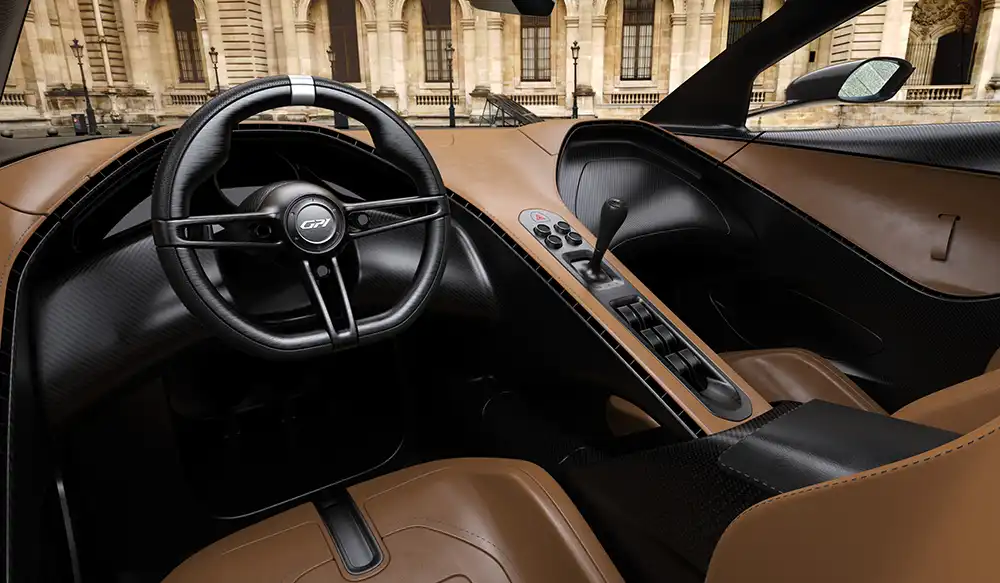 Auch der Arbeitsplatz soll den puristischen Ansatz, den Gagagisti & Co. mit dem GP1 verfolgt, widerspiegeln. Foto: Gagagisti & Co.