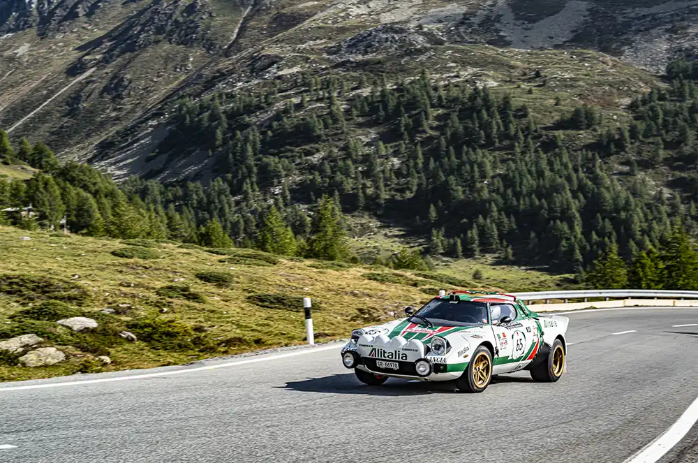 Bernina Gran Tourismo Lancia Stratos HF. Foto: Bernina Gran Tourismo