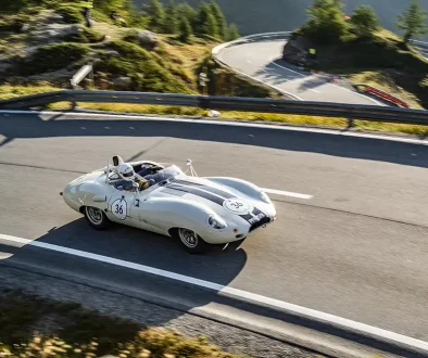 Bernina Gran Tourismo Jaguar_D-Type. Foto: Bernina Gran Tourismo