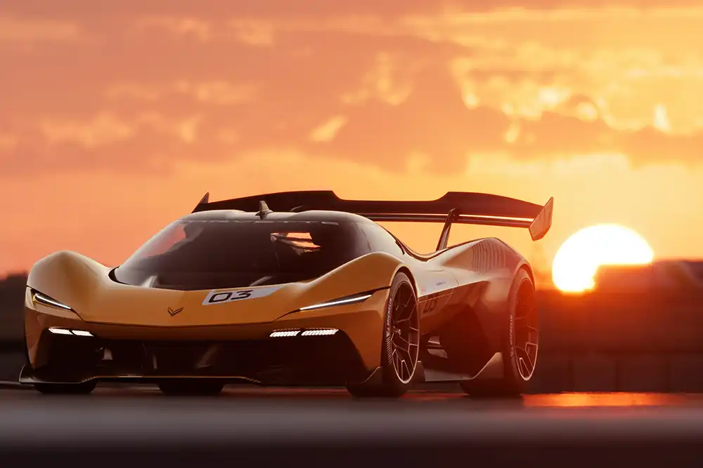 Allein für den Einsatz auf Rennstrecken wurden die Corvette CX.R konzipiert. Foto: General Motors