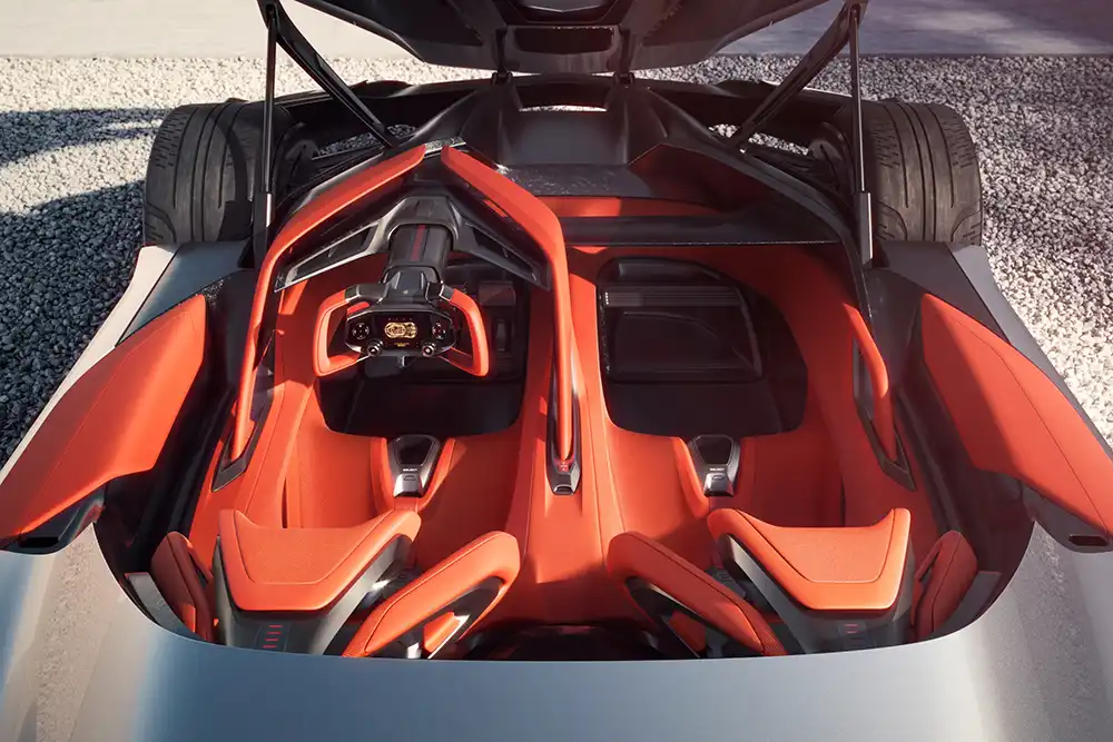 In der Corvette CX geht es sportlich, futuristisch und auch etwas nobel zu. Foto: General Motors