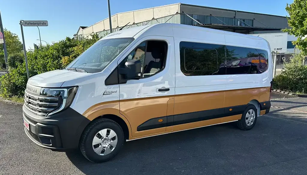 Efeilland bietet Camper-Umbauten auch für die elektrisch angetriebene Version des Nissan Interstar an. Foto: Nissan