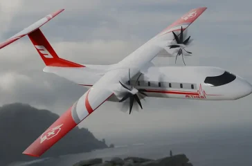 AETHER ist ein vielseitiges zweimotoriges Turboprop-Rettungsflugzeug für den Transport von bis zu 19 Patienten. Foto: FH Aachen/AETHER