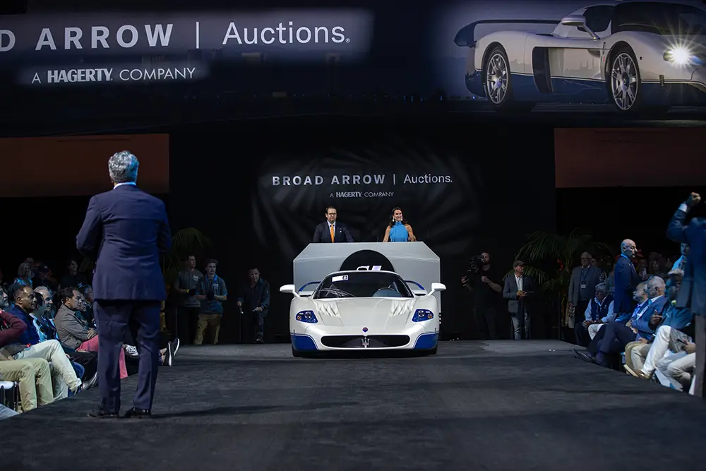 Maserati MC12 Stradale Auktion. Bildrechte: Andrew Miterko/Mit freundlicher Genehmigung von Broad Arrow Auctions.