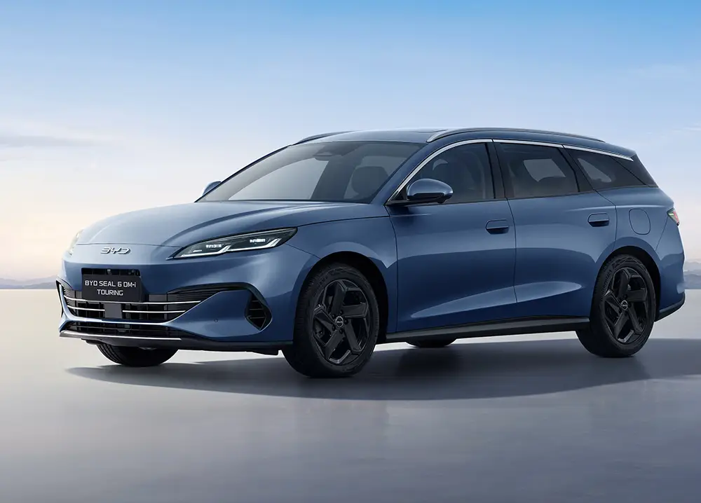Seal 6 DM-i Kombi heißt ein neues und auf den europäischen Autogaumen zugeschnittenes Modell von BYD. Foto: BYD