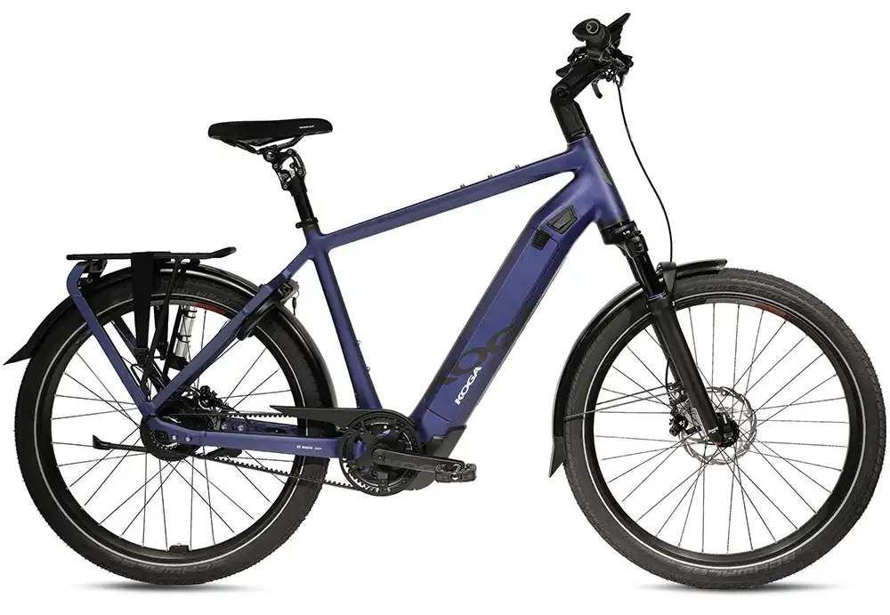 Alternativ zum Tiefeinsteigerrahmen gibt es das E-Xite auch mit Oberrohr. Foto: Koga/pd-f