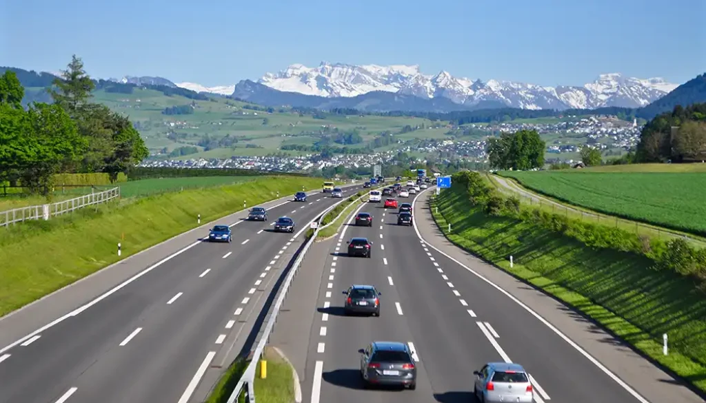 Autobahn A3 von Zürich nach Chur. Foto: hachri - stock.adobe.com