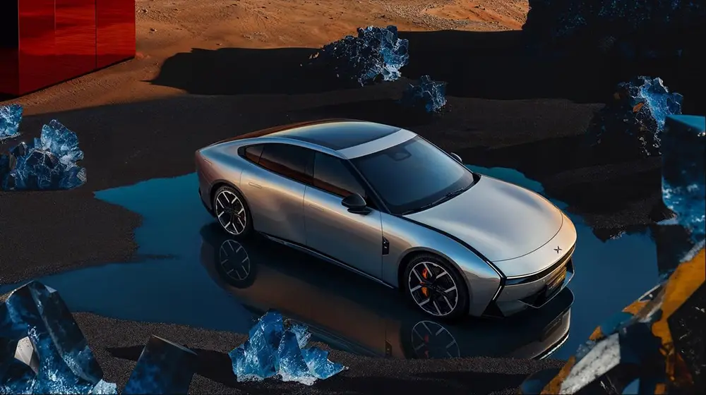 Schick und schnell: der neue P7 von Xpeng. Foto: Xpeng