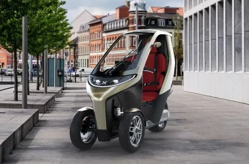 One heißt ein neues E-Trike, dass besondere Merkmale des BMW C1 und des Piaggio MP3 in sich vereint. Foto: XYTE Mobility