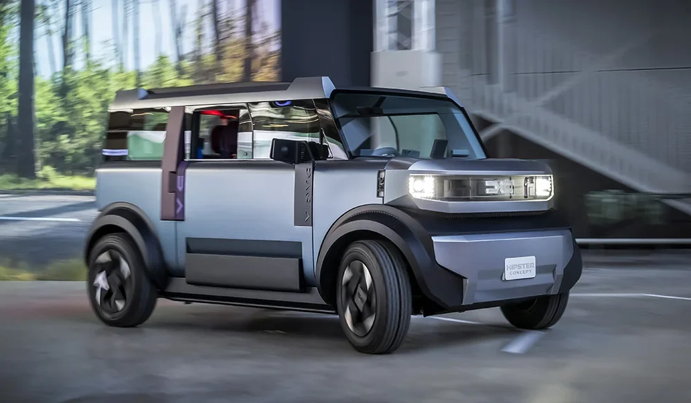 Mit dem Konzeptauto Hipster zeigt Dacia, wie bezahlbare Mobilität auf dem Land aussehen könnte. Foto: Dacia