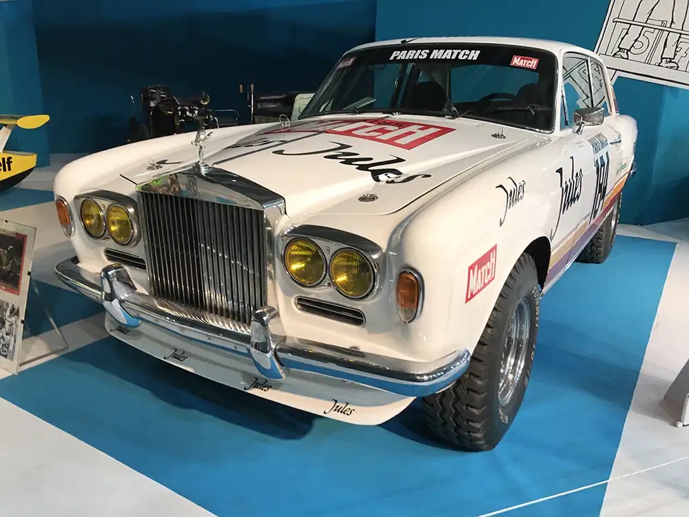Ein Silver Shadow Coupé als Star bei der Rallye Paris-Dakar 1981 – Das fand Rolls-Royce gar nicht lustig, zumal das Privatteam für seinen Racer Toyota-Teile und Fiberglas verwendete. Foto: autodrom
