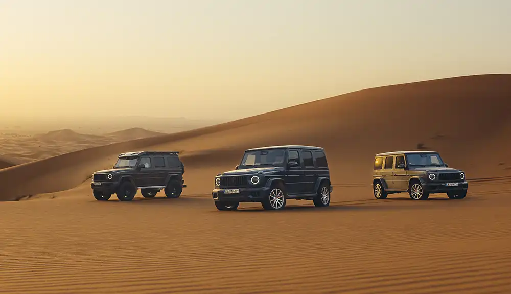 Geländewagenfahren in der Wüste ist ein besonderes Erlebnis. Foto: Mercedes-Benz