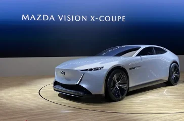 Ob das über fünf Meter lange und sehr elegante Coupé wie auch dessen innovative Technologie in Serie gehen, lässt der Hersteller bislang unbeantwortet. Foto: Michael Specht/SP-X