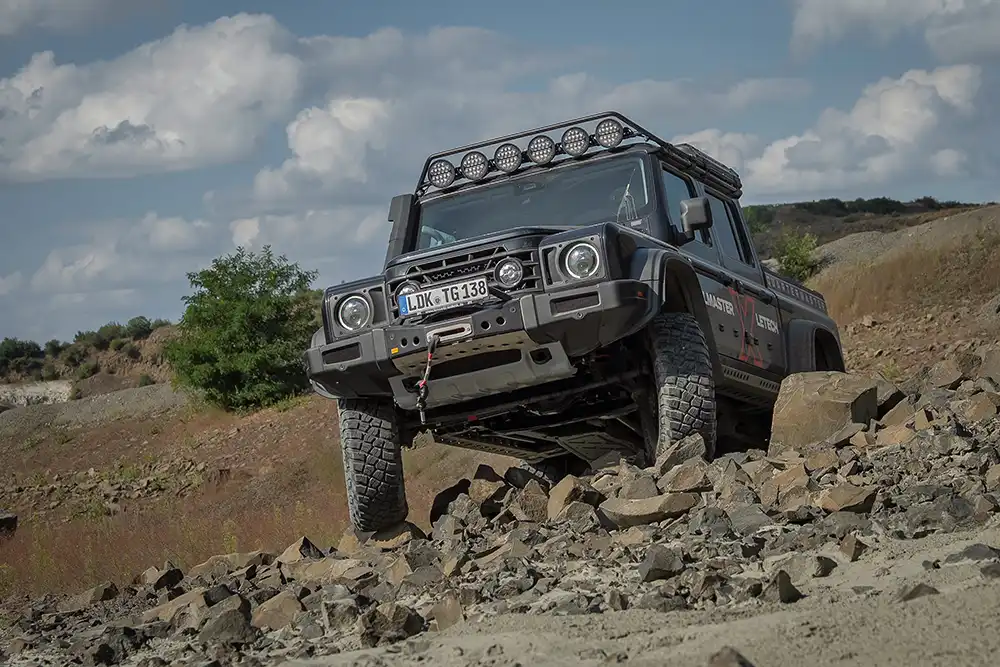 Ineos Grenadier auf Portalachsen. Foto: Letech