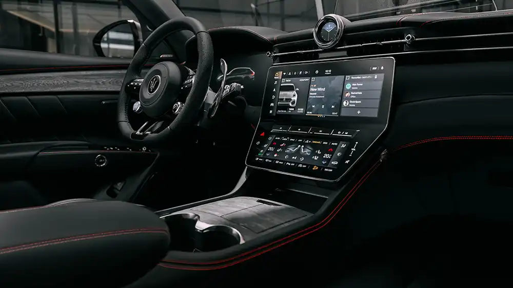 Cockpit Maserati Grecale Folgore Modelljahr 2026. Foto: Maserati