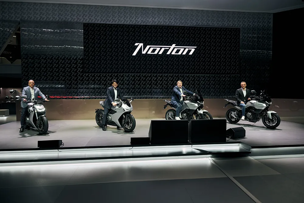 Mit gleich vier neuen Modellen hat Norton auf der EICMA die Motorradwelt überrascht. Foto: Norton