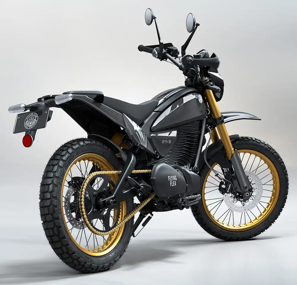 Das hintere Kettenrad ist recht groß, was eine kurze Übersetzung des Sekundärantriebs nahelegt. Foto: Royal Enfield