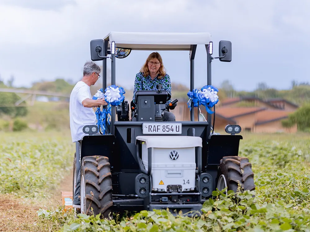 VW hat einen elektrischen Traktor für Afrika entwickelt. Foto: VW
